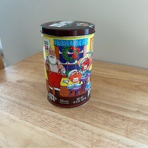 Vintage‎ 1994 M&Ms Holiday Christmas Tin Santa Clause